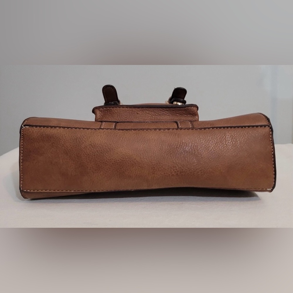 Darcy Marks London Satchel Crossbody Bag Brown Vegan Leather - Picture 9 of 16